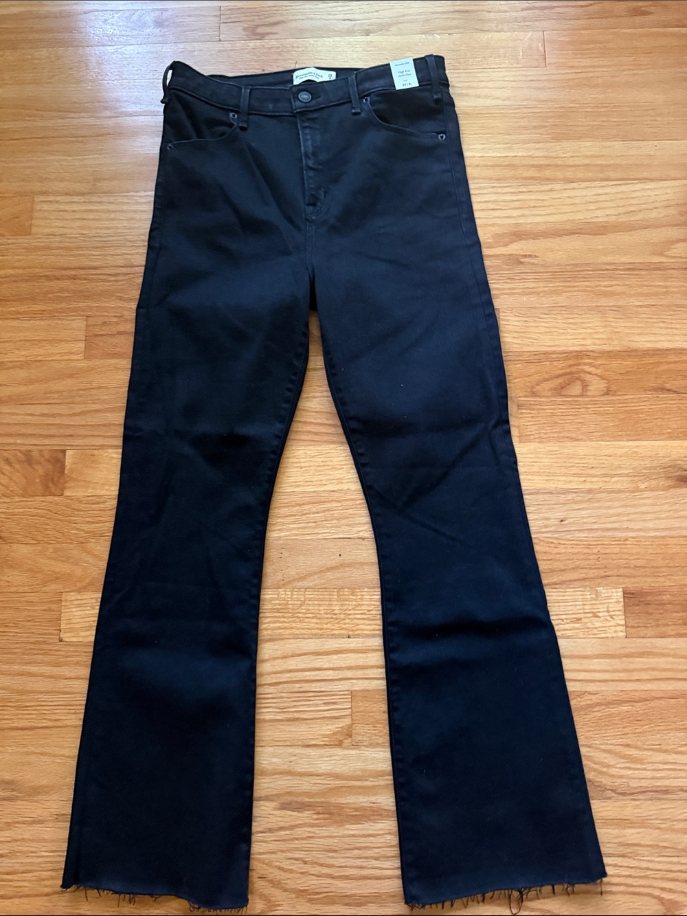 Abercrombie & Fitch Black Ankle  Flare Ultra High Rise Jeans 29 8L